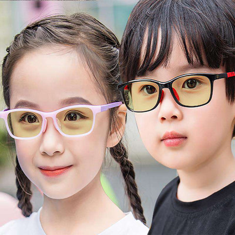 Anti blue light kids glasses gaming computer ray blocking UV400 clear cute eyeglasses boy girl children eye protection goggle