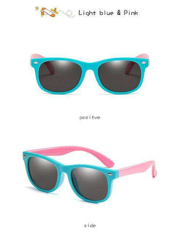 LongKeeper Kids Polarized Sunglasses Children Flexible Mirror Silicone Glasses Girls Boys Safety Anti-glare UV400 Gafas de sol