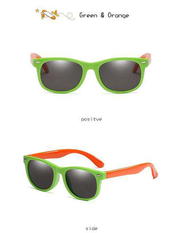 LongKeeper Kids Polarized Sunglasses Children Flexible Mirror Silicone Glasses Girls Boys Safety Anti-glare UV400 Gafas de sol
