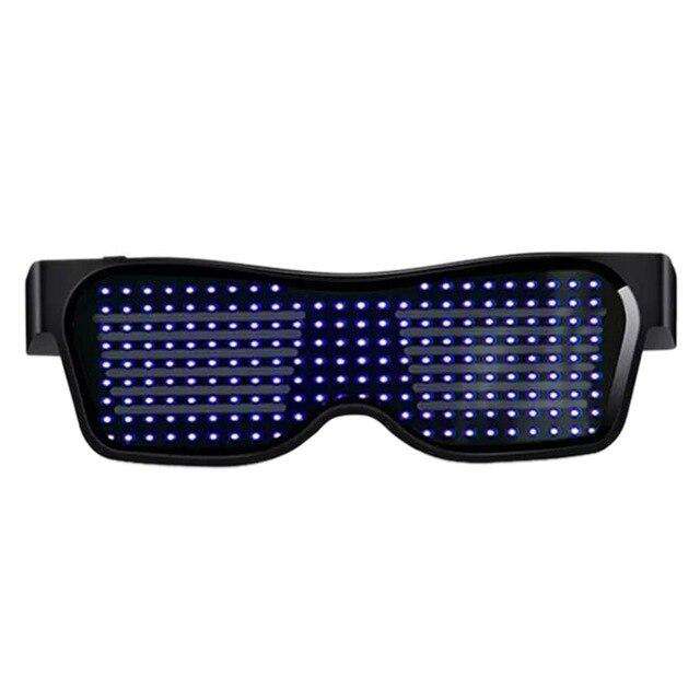 Magic Bluetooth Led Party Glowing Glasses APP Control Luminous Glasses EDM DJ Electro Syllables Halloween Party Eyeglasses