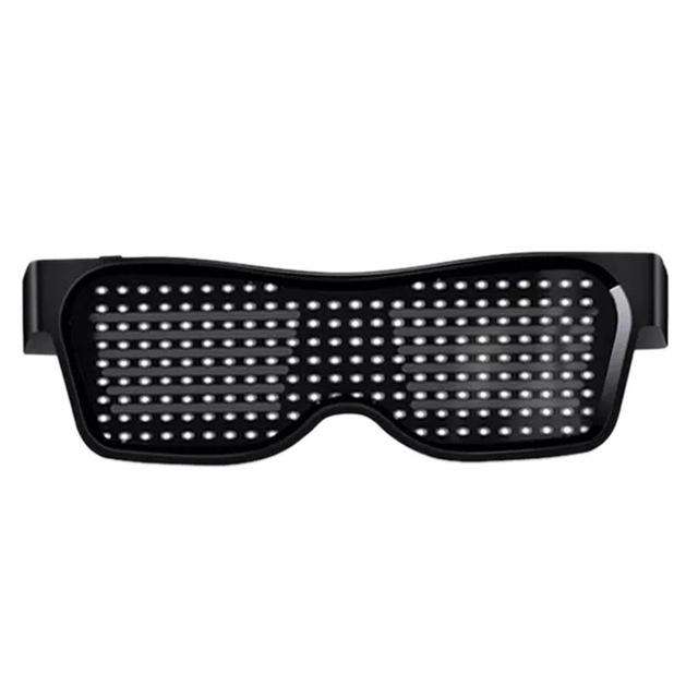 Hot Bluetooth Led Glowing Glasses Party APP Control Light Up Glasses EDM DJ Electro Syllables Halloween Glowing Party Eyeglasses