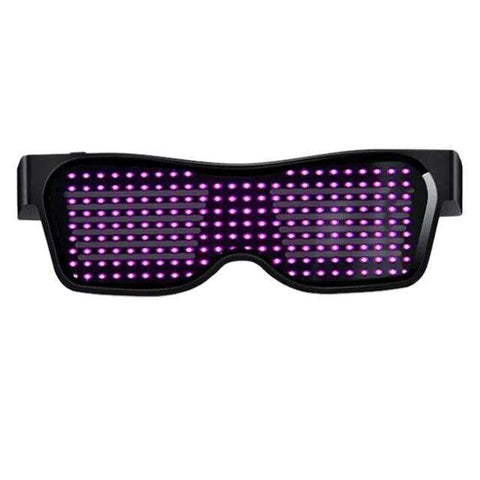 Hot Bluetooth Led Glowing Glasses Party APP Control Light Up Glasses EDM DJ Electro Syllables Halloween Glowing Party Eyeglasses