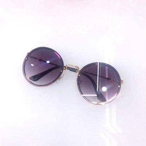 New Arrival 2019  Children Personality Round Lens Frameless Sun Glasses UV400 for Boys Girls Kids Sunglasses Glasses Oculos