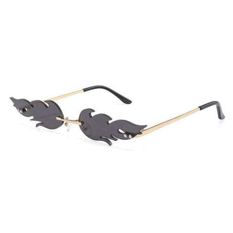 Brand Designer Women Cat Eye Sunglasses Retro Metal Frame Flame Style Women Sun Glasses Shades UV400 Sunglass Oculos De Sol