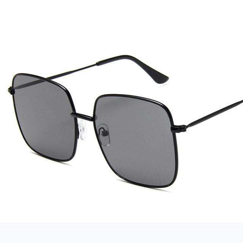RBRARE Luxury Square Sunglasses Women Brand Designer Retro Alloy Frame Big Sun Glasses Vintage Gradient Male Oculos Feminino