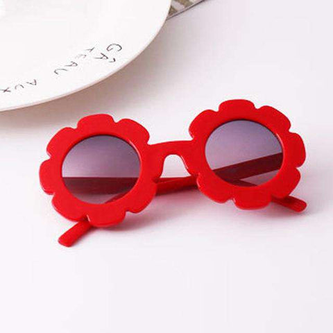 iboode Kids Sunglasses Flower Round Shape Baby Child Sun Glasses Gafas UV400 Children Sunglasses for Girls Boys Oculos De Sol