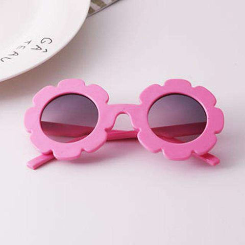 iboode Kids Sunglasses Flower Round Shape Baby Child Sun Glasses Gafas UV400 Children Sunglasses for Girls Boys Oculos De Sol