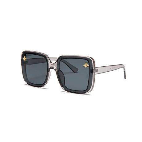 2019 Fashion Square Frame Bee Sunglasses Men Women Luxury Brand Designer Vintage Sun Glasses Vintage Shades Oculos ALIKIAI