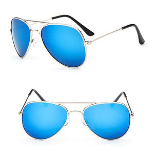 LeonLion 2019 Classic Vintage Sunglasses Children Colorful Mirror Glasses Boys/Girls Metal Frame Kids Cute Outdoor Eyeglasses