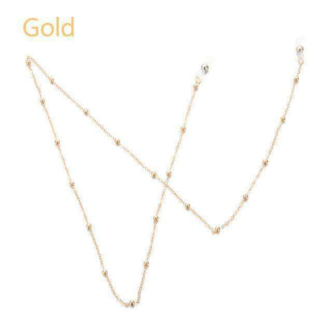1PC 2019 Summer NEW Fashion Chic Womens Gold Silver Sunglasses Chains Reading Beaded Glasses Chain Eyewear Cord Lanyard Necklace