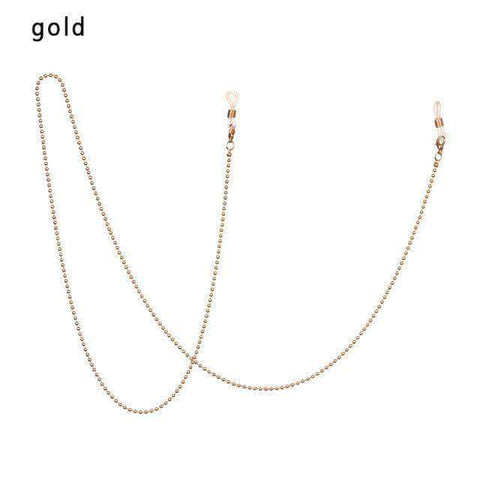 1PC 2019 Summer NEW Fashion Chic Womens Gold Silver Sunglasses Chains Reading Beaded Glasses Chain Eyewear Cord Lanyard Necklace