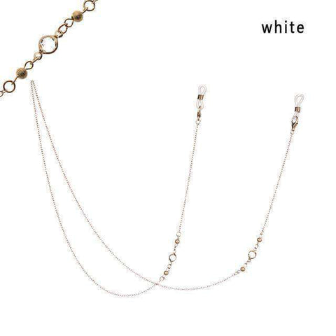 1PC 2019 Summer NEW Fashion Chic Womens Gold Silver Sunglasses Chains Reading Beaded Glasses Chain Eyewear Cord Lanyard Necklace