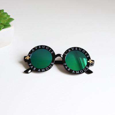 Children's sunglasses girl baby boy cute summer round frame small sunglasses children's glasses Korean version fashion kids