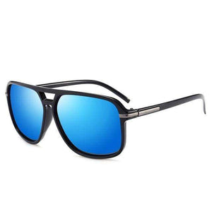 UVLAIK Polarized Sunglasses Men Oversized Square Mirror Driving Sun Glasses Brand Designer Retro Driver Sunglass UV400 Goggles