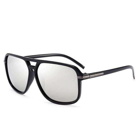 UVLAIK Polarized Sunglasses Men Oversized Square Mirror Driving Sun Glasses Brand Designer Retro Driver Sunglass UV400 Goggles