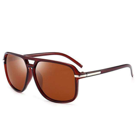 UVLAIK Polarized Sunglasses Men Oversized Square Mirror Driving Sun Glasses Brand Designer Retro Driver Sunglass UV400 Goggles