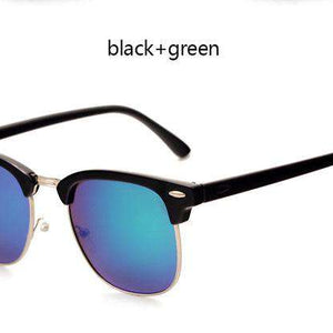 LEONLION Half Metal Sunglasses Men Women Brand Designer Glasses Mirror Sun Glasses Fashion Gafas Oculos De Sol Classic