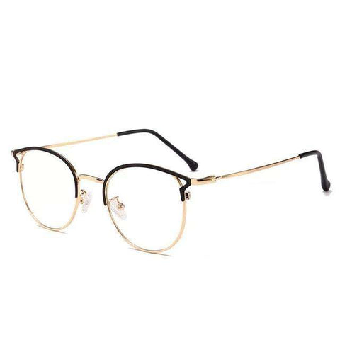 NEW Women's Blue Light Blocking Computer Glasses Cat Eye Anti Blue Rays Eyeglasses Female Plain Mirror Glasses Frame Eyewear