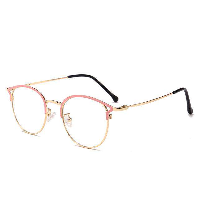 NEW Women's Blue Light Blocking Computer Glasses Cat Eye Anti Blue Rays Eyeglasses Female Plain Mirror Glasses Frame Eyewear