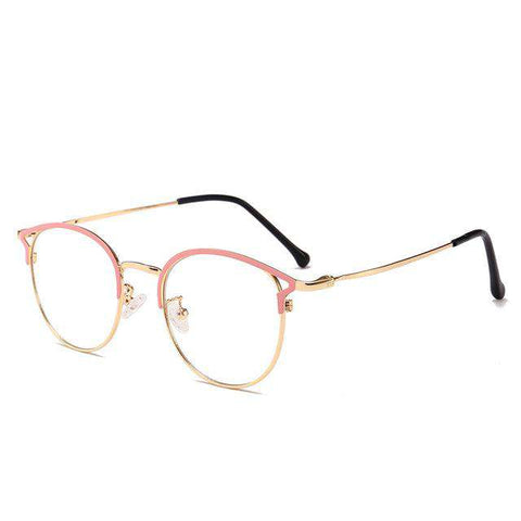 NEW Women's Blue Light Blocking Computer Glasses Cat Eye Anti Blue Rays Eyeglasses Female Plain Mirror Glasses Frame Eyewear