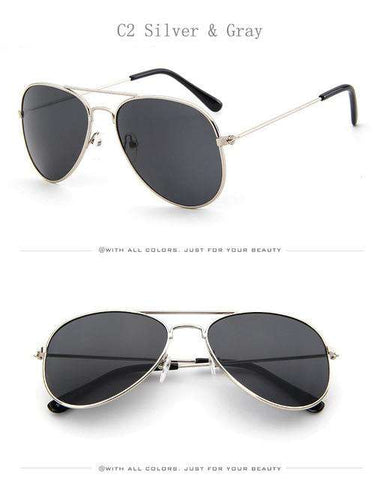 Retro Children Aviation Sunglasses UV400 Gold Frame Glasses Child Kids UV400 Pilot Sun glasses Outdoor Eyewear Girls Boys