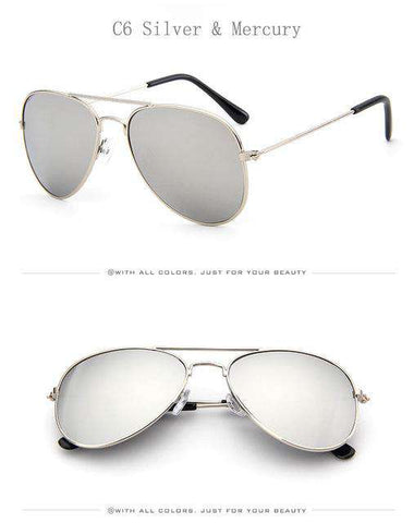 Retro Children Aviation Sunglasses UV400 Gold Frame Glasses Child Kids UV400 Pilot Sun glasses Outdoor Eyewear Girls Boys