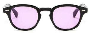 Fashion Johnny Depp Style Round Sunglasses Clear Tinted Lens Brand Design Party Show Sun Glasses Oculos De Sol