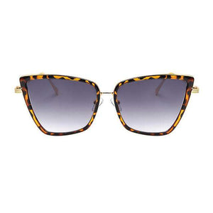 2019 New Brand Designer Cateye Sunglasses Women Vintage Metal Glasses For Women Mirror Retro Lunette De Soleil Femme UV400
