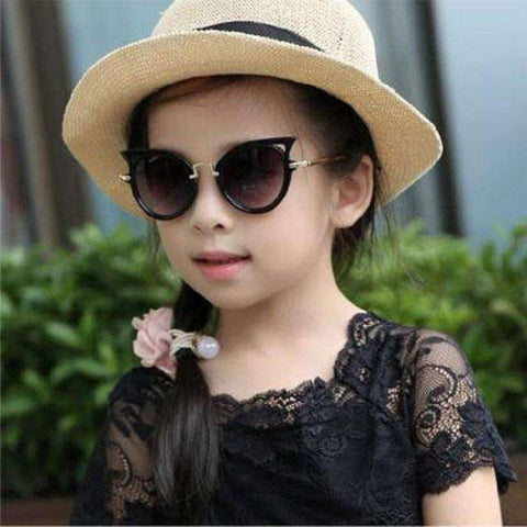 2019 Children sunglasses cat eye vintage kids girls Boys Cute Eyewear Shades Goggles UV400