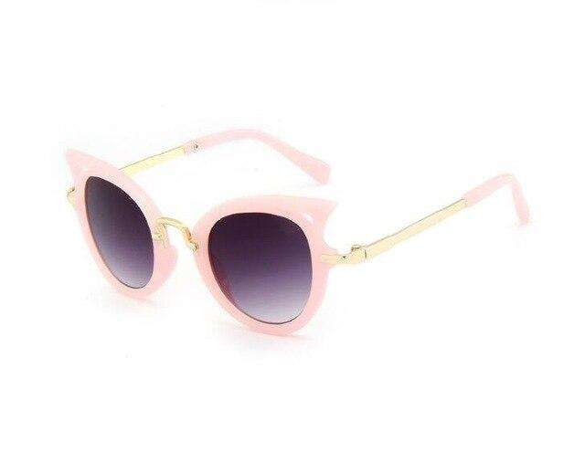 2019 Children sunglasses cat eye vintage kids girls Boys Cute Eyewear Shades Goggles UV400