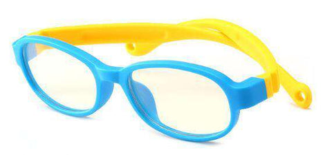 VCKA Kids Ultra-light Silicone Eyeglasses Frame Anti-blue Blocking Glasses Computer Goggles UV400 Eyewear Frames Child