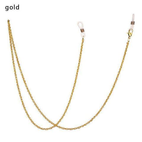 61cm Unisex Non-slip Sunglasses Lanyard Strap Necklace Metal Eyeglass Glasses Chain Cord For Reading Glasses Adjustable Strap