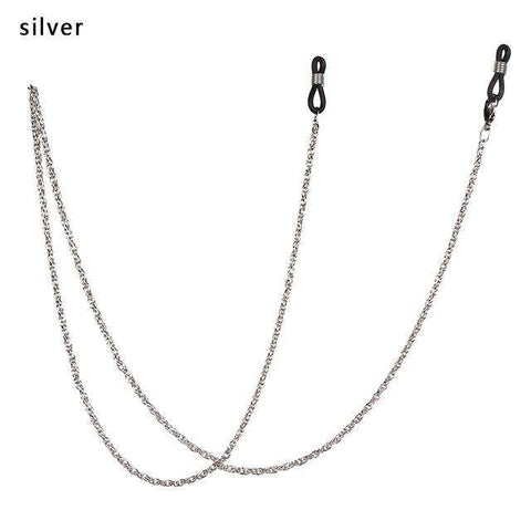 61cm Unisex Non-slip Sunglasses Lanyard Strap Necklace Metal Eyeglass Glasses Chain Cord For Reading Glasses Adjustable Strap