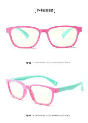 Uv Protection Glasses Kids Blue Light Blocking Glasses Flexible Anti Eyestrain Glasses Computer Eyeglasses For Boys Girls