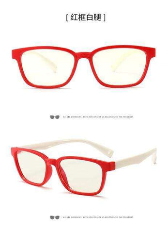 Uv Protection Glasses Kids Blue Light Blocking Glasses Flexible Anti Eyestrain Glasses Computer Eyeglasses For Boys Girls