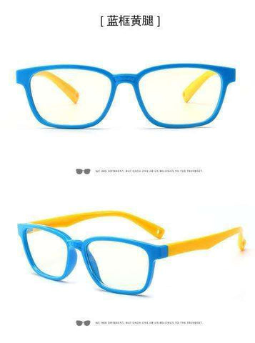 Uv Protection Glasses Kids Blue Light Blocking Glasses Flexible Anti Eyestrain Glasses Computer Eyeglasses For Boys Girls