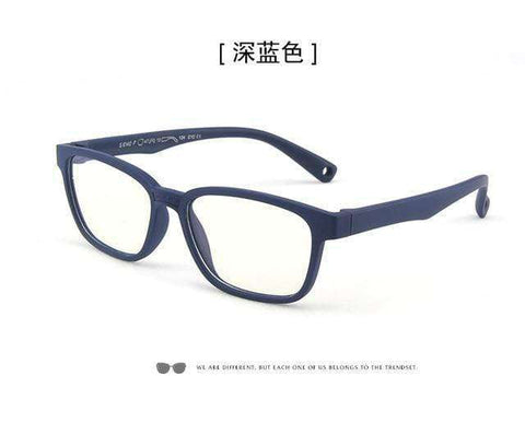 Uv Protection Glasses Kids Blue Light Blocking Glasses Flexible Anti Eyestrain Glasses Computer Eyeglasses For Boys Girls