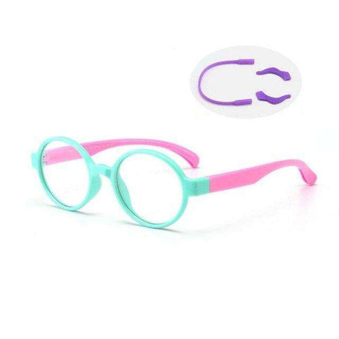 Uv Protection Glasses Kids Blue Light Blocking Glasses Flexible Anti Eyestrain Glasses Computer Eyeglasses For Boys Girls