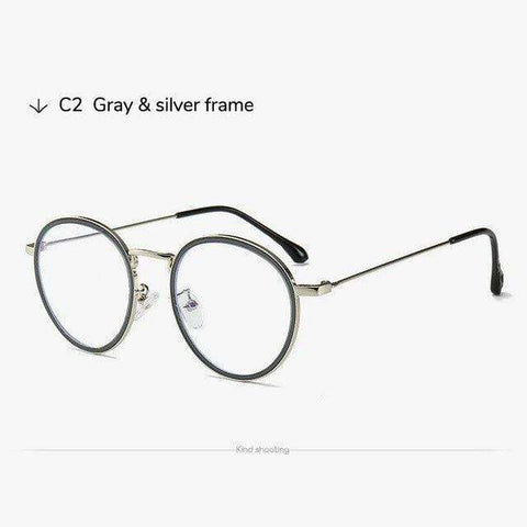 Toketorism transparent round glasses anti radiation blue light blocking computer eyeglasses unisex