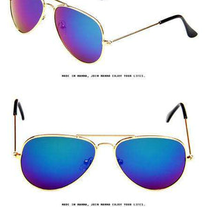Brand Child Sunglasses Mirror Glasses Metal Pilot Sunglasses For Girl Boy Kids Sunglasses Girls Children Glasses Frame Goggles