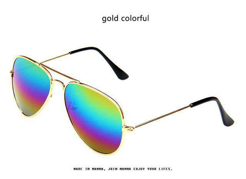 Brand Child Sunglasses Mirror Glasses Metal Pilot Sunglasses For Girl Boy Kids Sunglasses Girls Children Glasses Frame Goggles
