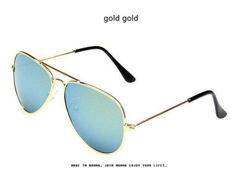 Brand Child Sunglasses Mirror Glasses Metal Pilot Sunglasses For Girl Boy Kids Sunglasses Girls Children Glasses Frame Goggles