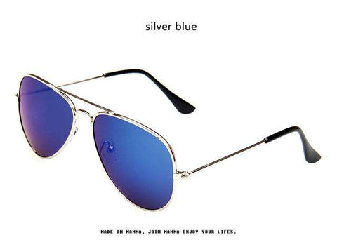 Brand Child Sunglasses Mirror Glasses Metal Pilot Sunglasses For Girl Boy Kids Sunglasses Girls Children Glasses Frame Goggles