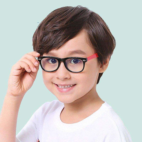 Zerosun Computer Glasses for Children Boys Girls Blocking Blue Light Eyewear Silicone Anti Reflect UV400 Case Free Kids Eyeglass