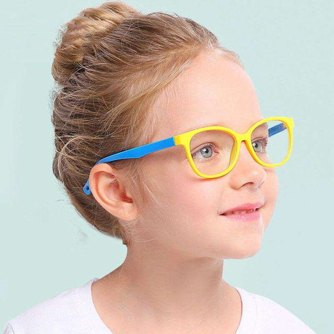 Zerosun Computer Glasses Girls Boys Children Goggles Kids Blocking Blue Light Eyewear Protect Anti Reflection UV400 Case Free