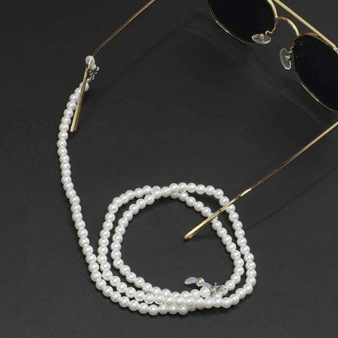 1PC Fashion White Pearl Beaded Sunglass Reading Glasses Eyeglasses Chain Sunglasses accessories  Eyeglasses Holder Rope