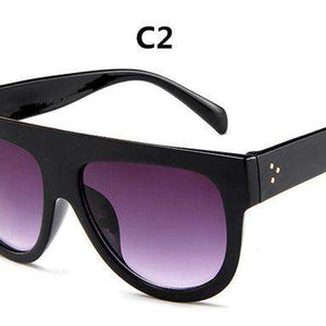 DJXFZLO 2020 Gafas Fashion Women Sunglasses Brand Designer Luxury Vintage Sun glasses Big Full Frame Eyewear Women Glasses