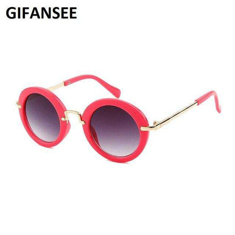 GIFANSEE round metal frame sunglasses Children baby Boys Girls UV400 kids toddler glasses Eyewear Shades Goggles