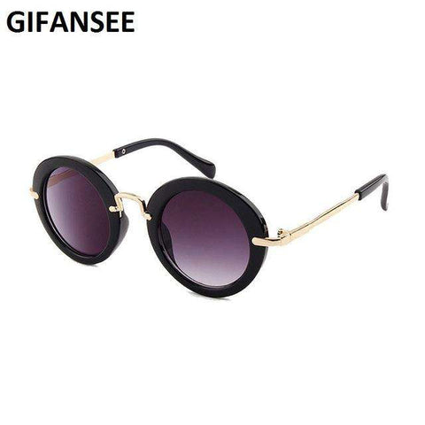 GIFANSEE round metal frame sunglasses Children baby Boys Girls UV400 kids toddler glasses Eyewear Shades Goggles