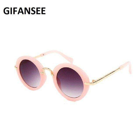 GIFANSEE round metal frame sunglasses Children baby Boys Girls UV400 kids toddler glasses Eyewear Shades Goggles